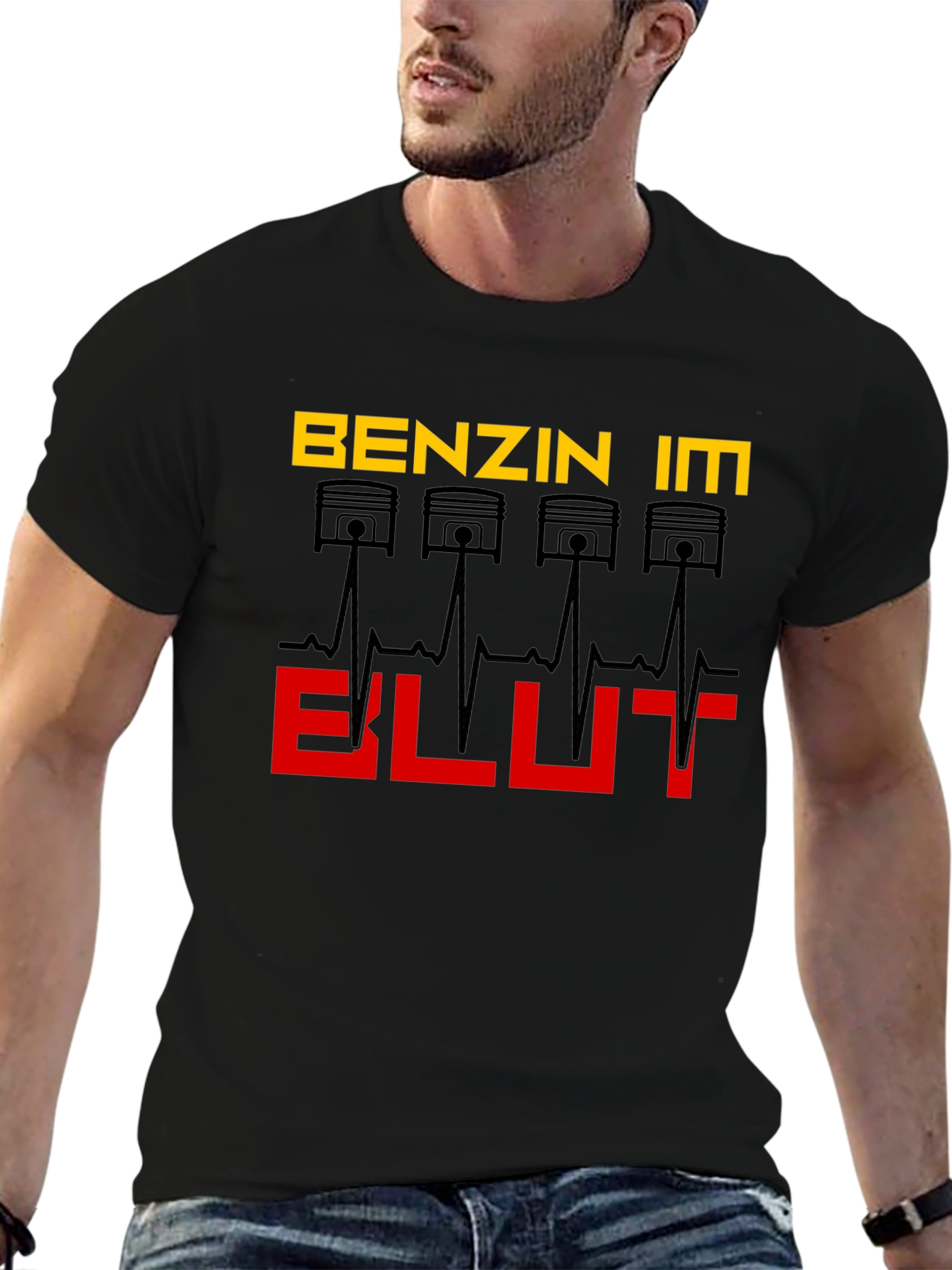 Benzin Im Blut T-Shirt - Automotive Enthusiast Design
