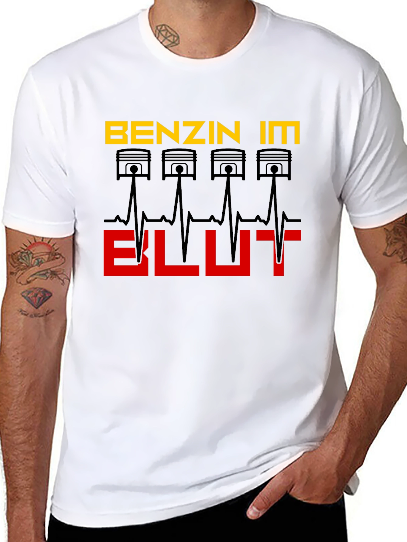 Benzin Im Blut T-Shirt - Automotive Enthusiast Design