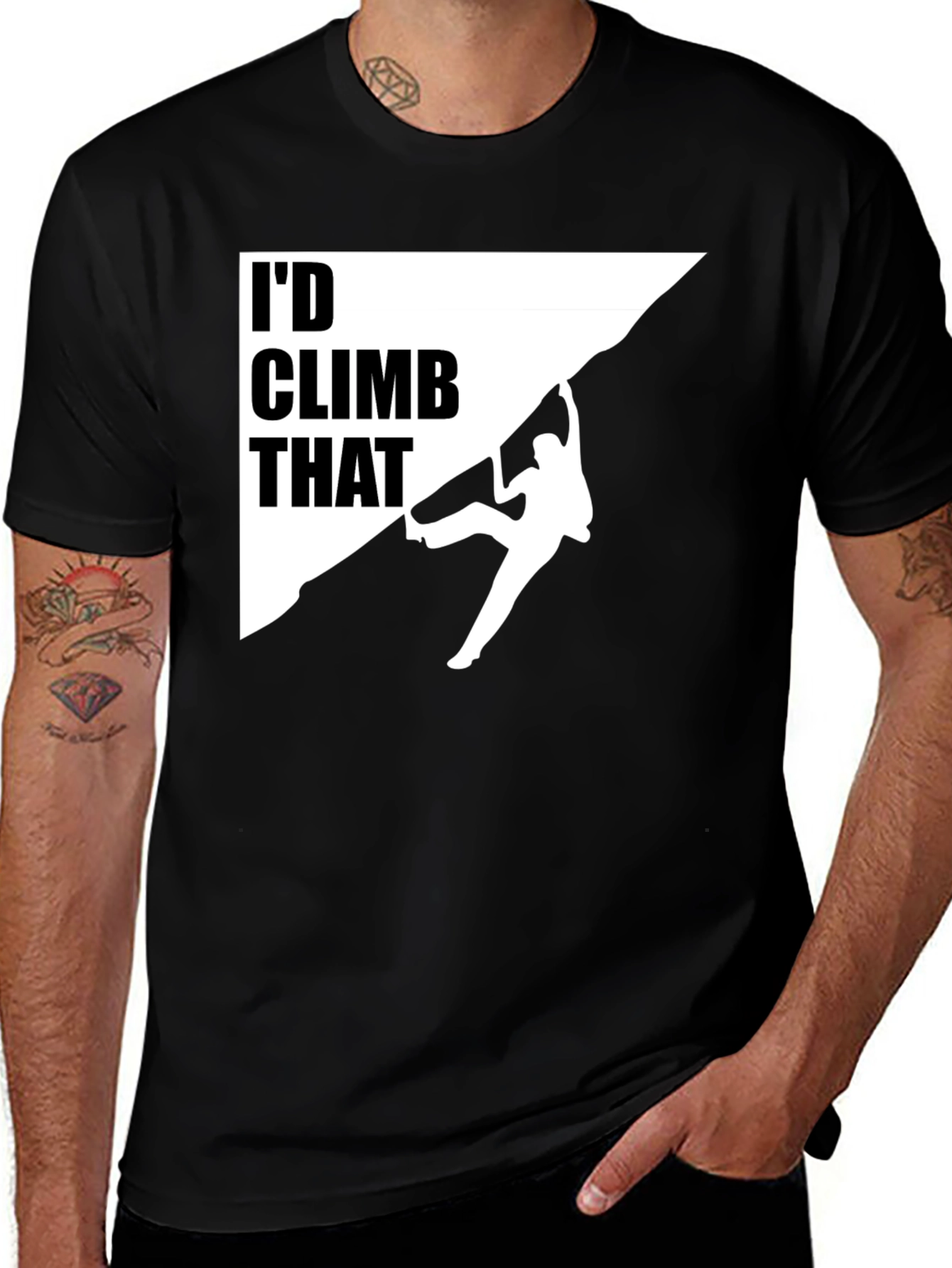 Id Climb That Graphic Tee - Rock Climbing Shirt