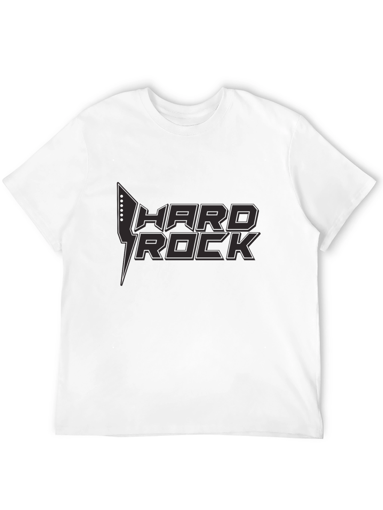 Hard Rock Graphic T-Shirt - Black Cotton Tee