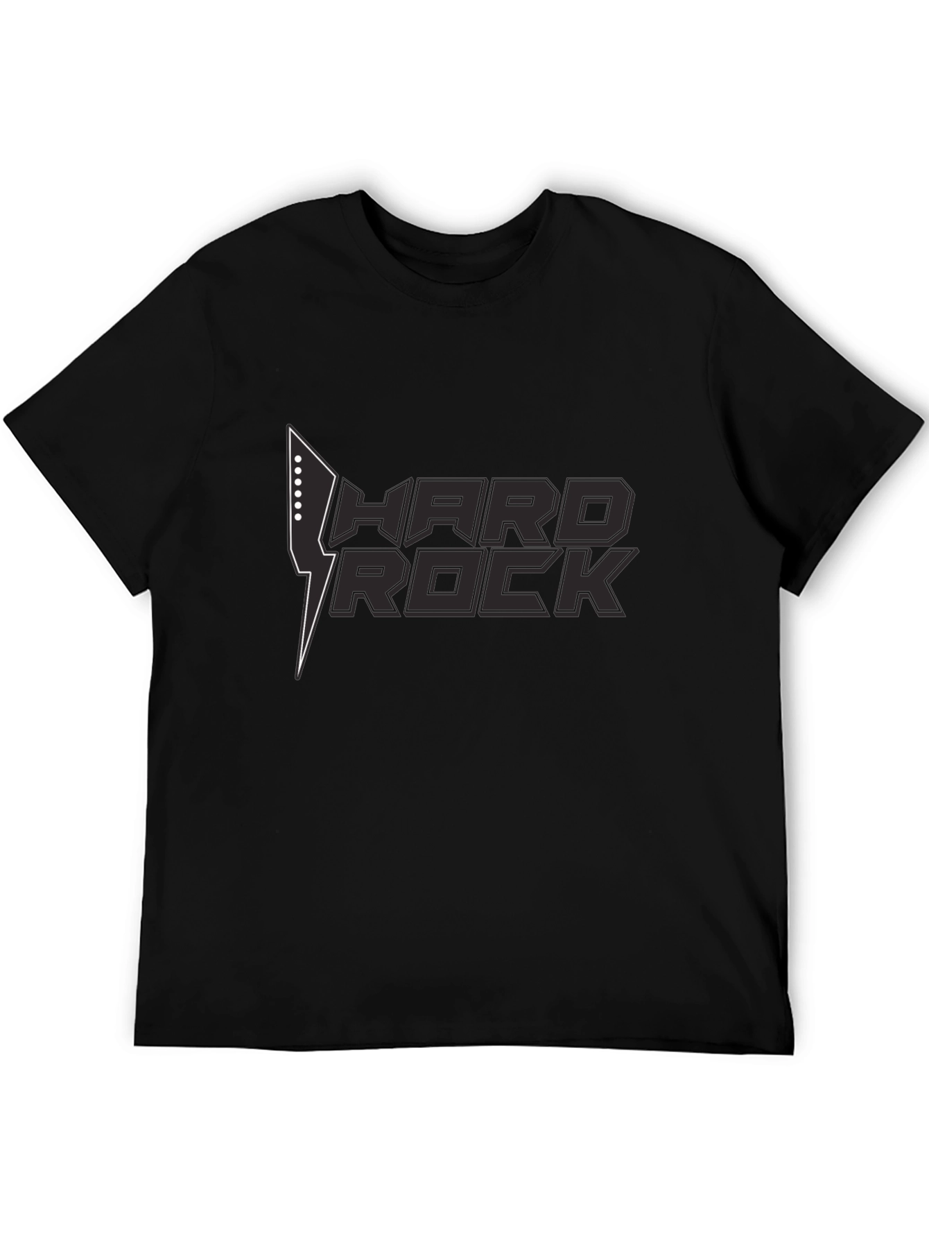 Hard Rock Graphic T-Shirt - Black Cotton Tee