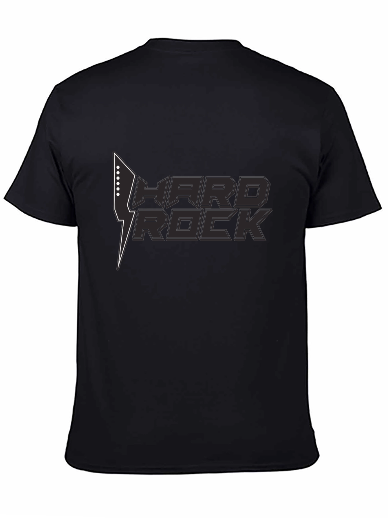 Hard Rock Graphic T-Shirt - Black Cotton Tee