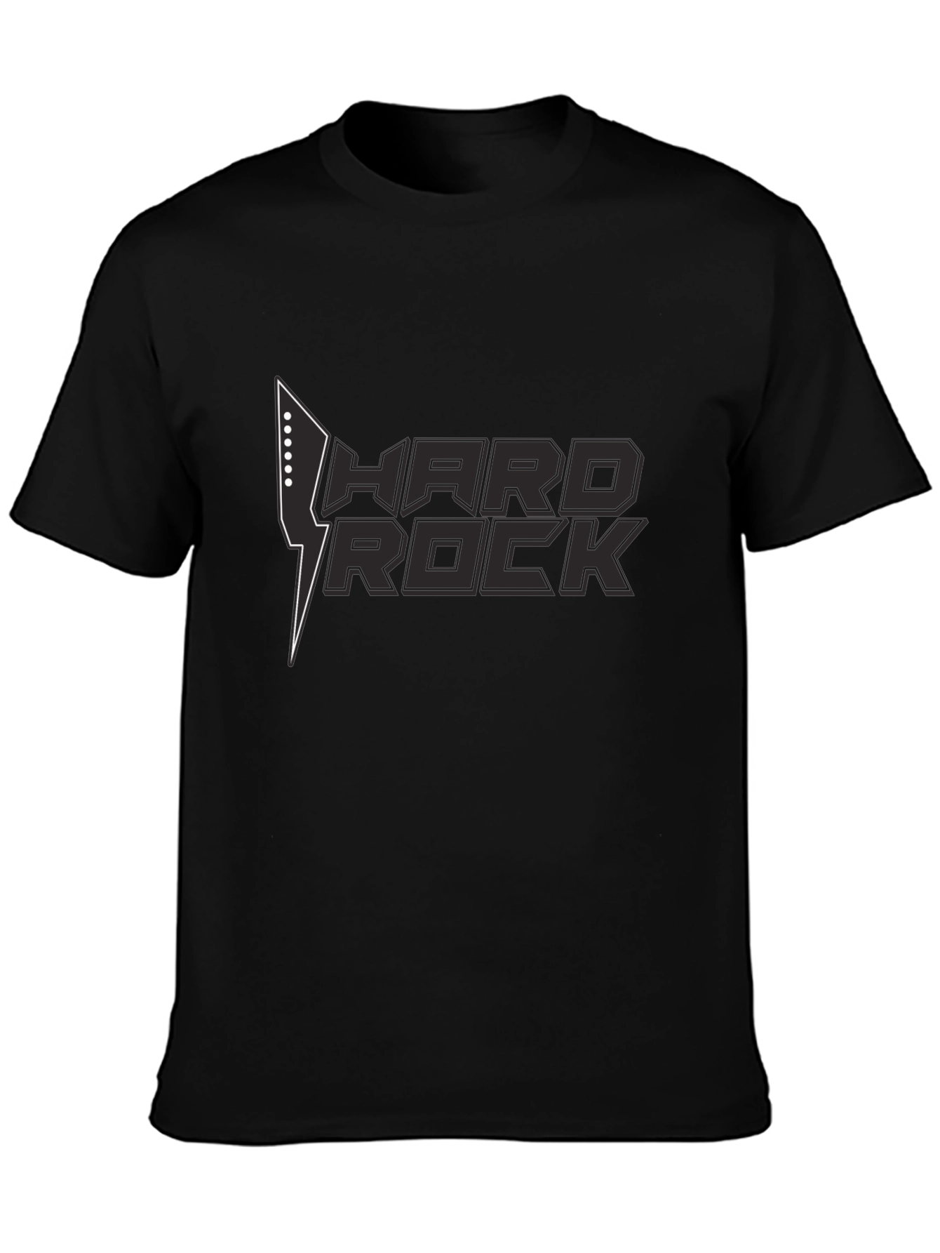 Hard Rock Graphic T-Shirt - Black Cotton Tee