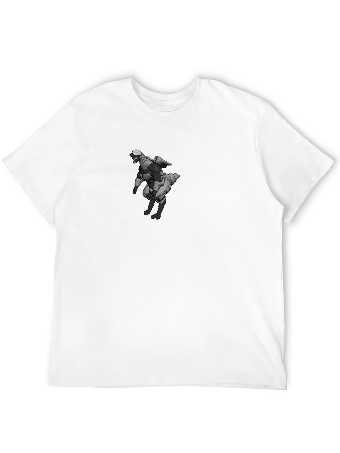 Sci-Fi Robot Graphic Black T-Shirt