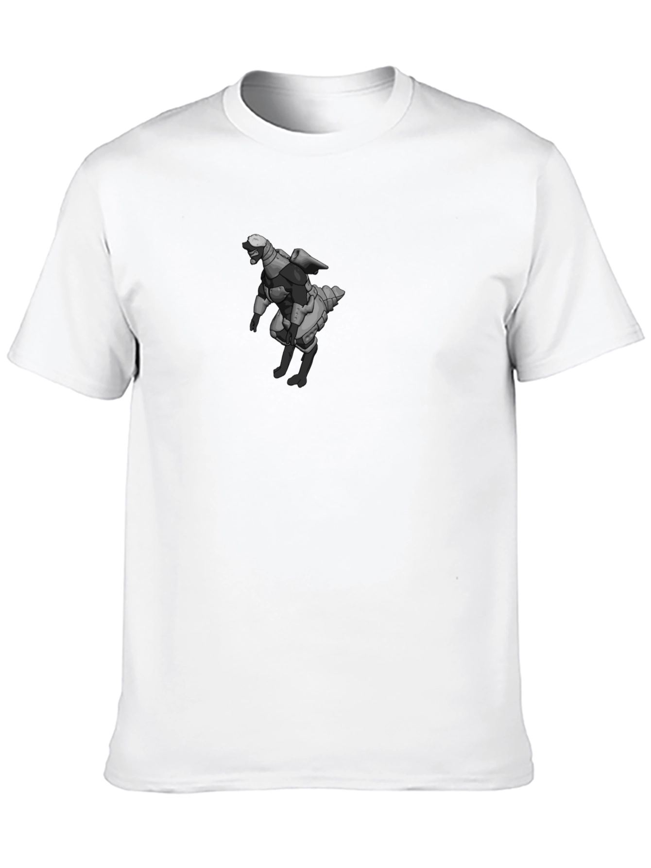 Sci-Fi Robot Graphic Black T-Shirt