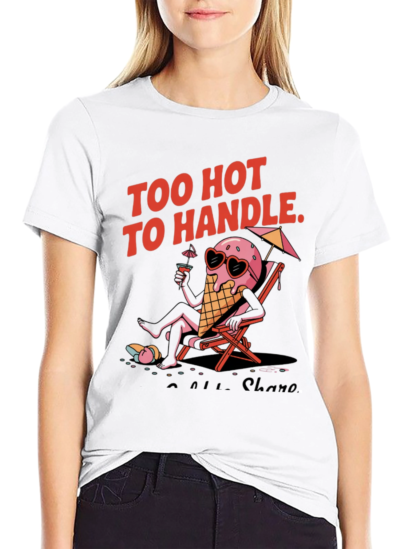 Too Hot to Handle Ice Cream Graphic Tee
