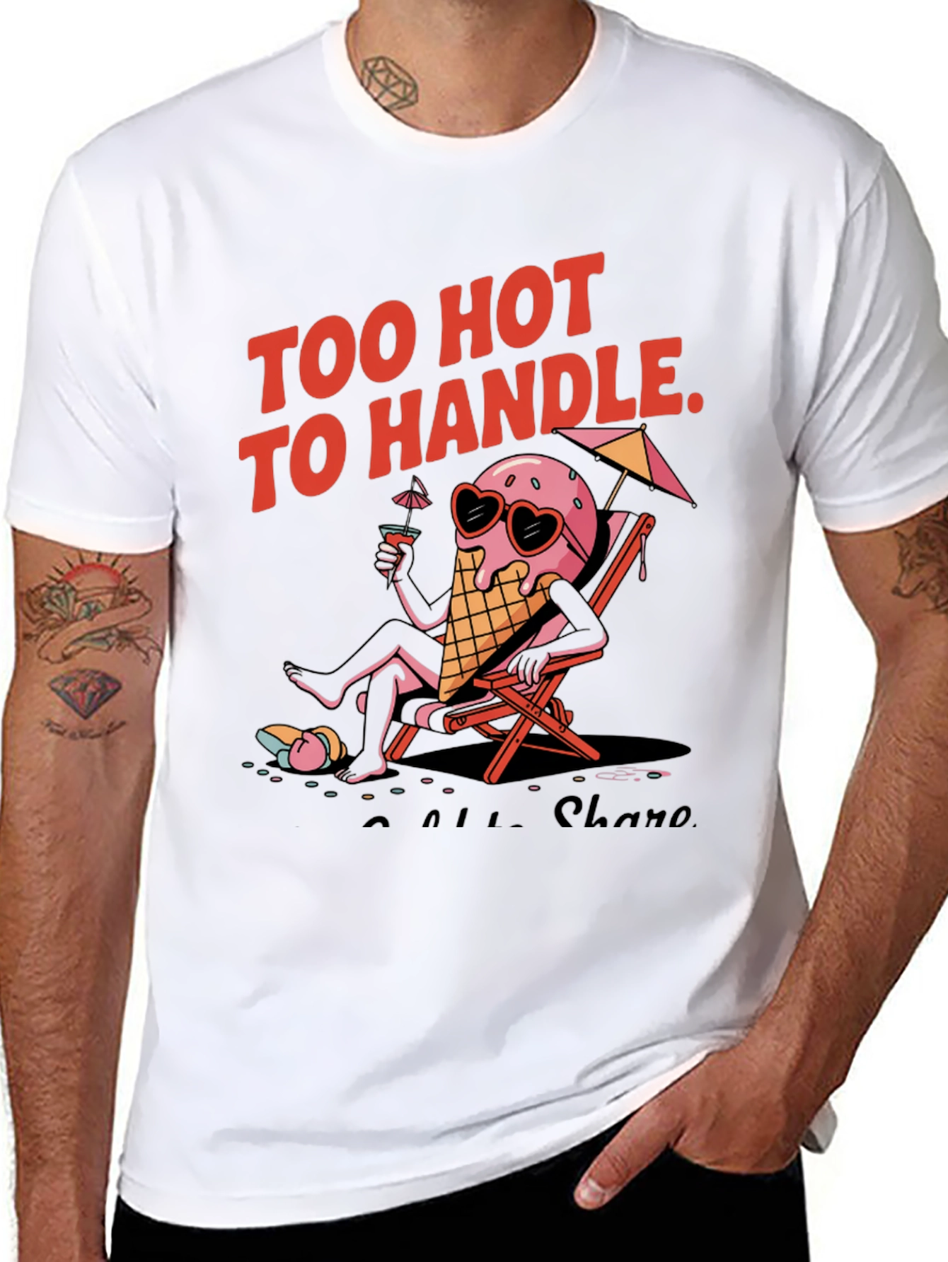 Too Hot to Handle Ice Cream Graphic Tee