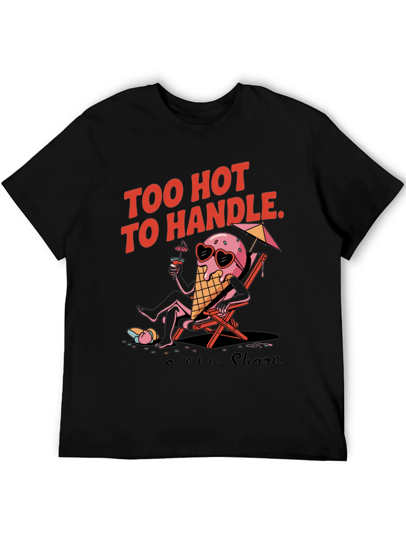 Too Hot to Handle Ice Cream Graphic Tee