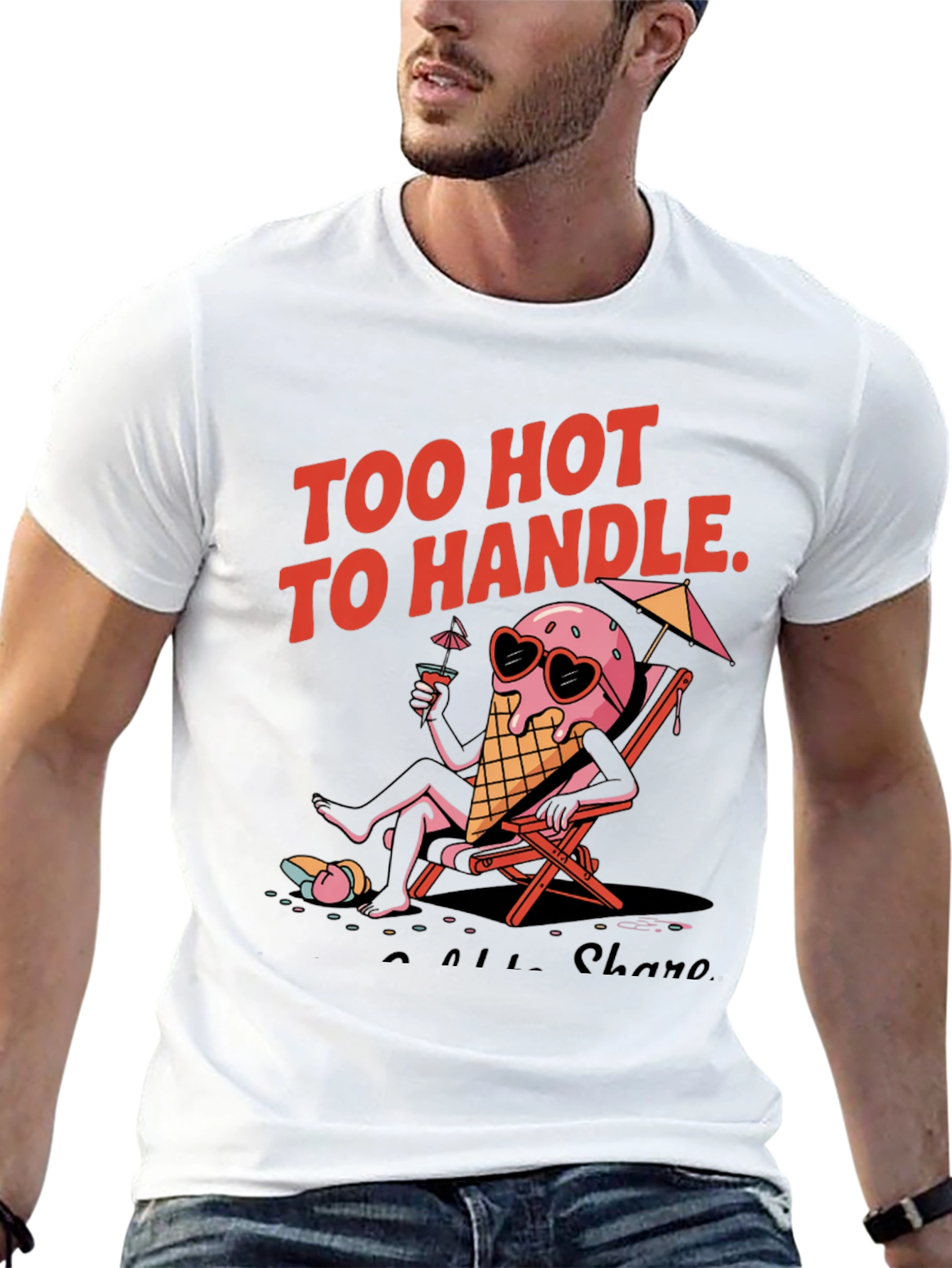 Too Hot to Handle Ice Cream Graphic Tee