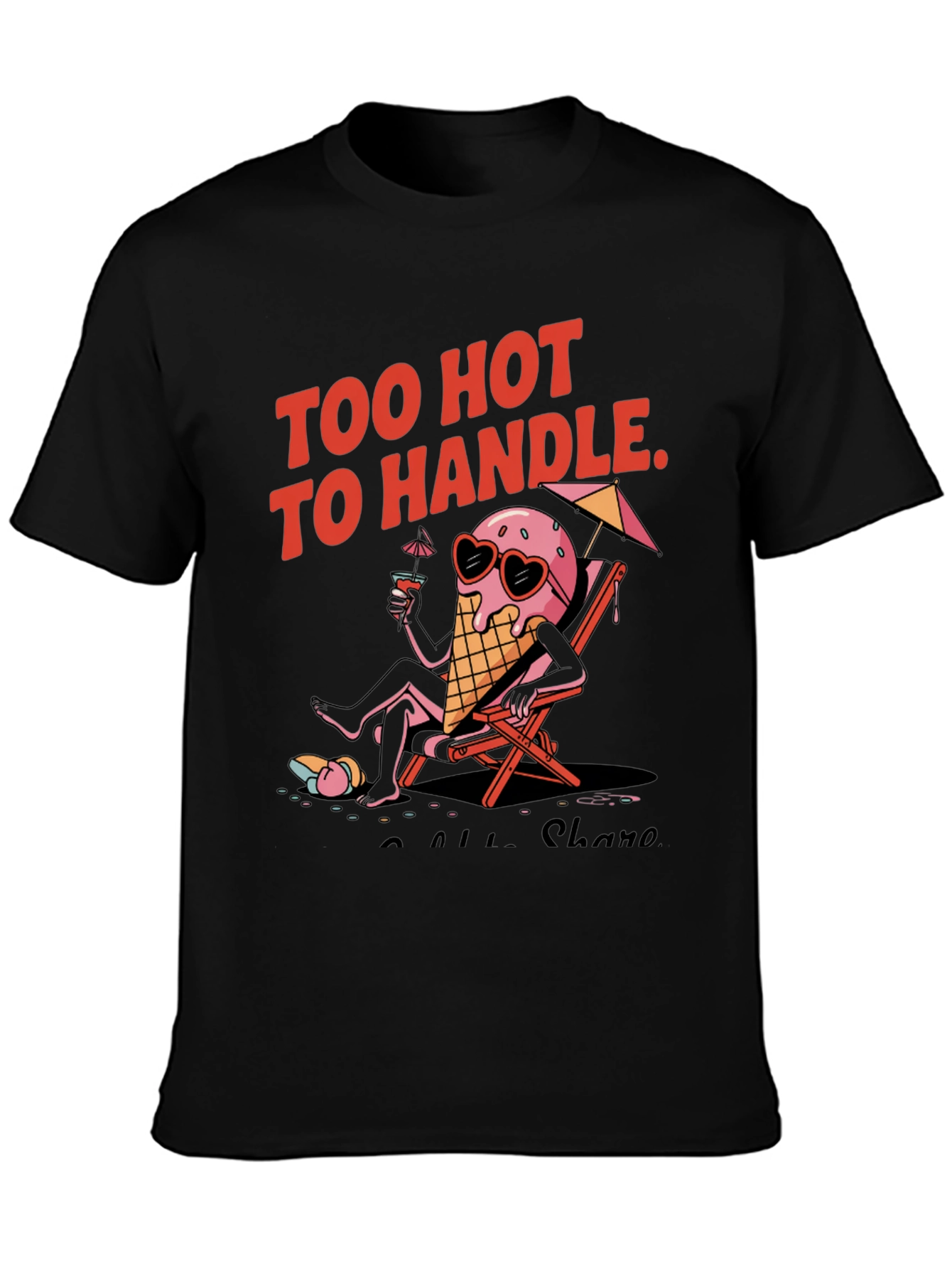 Too Hot to Handle Ice Cream Graphic Tee