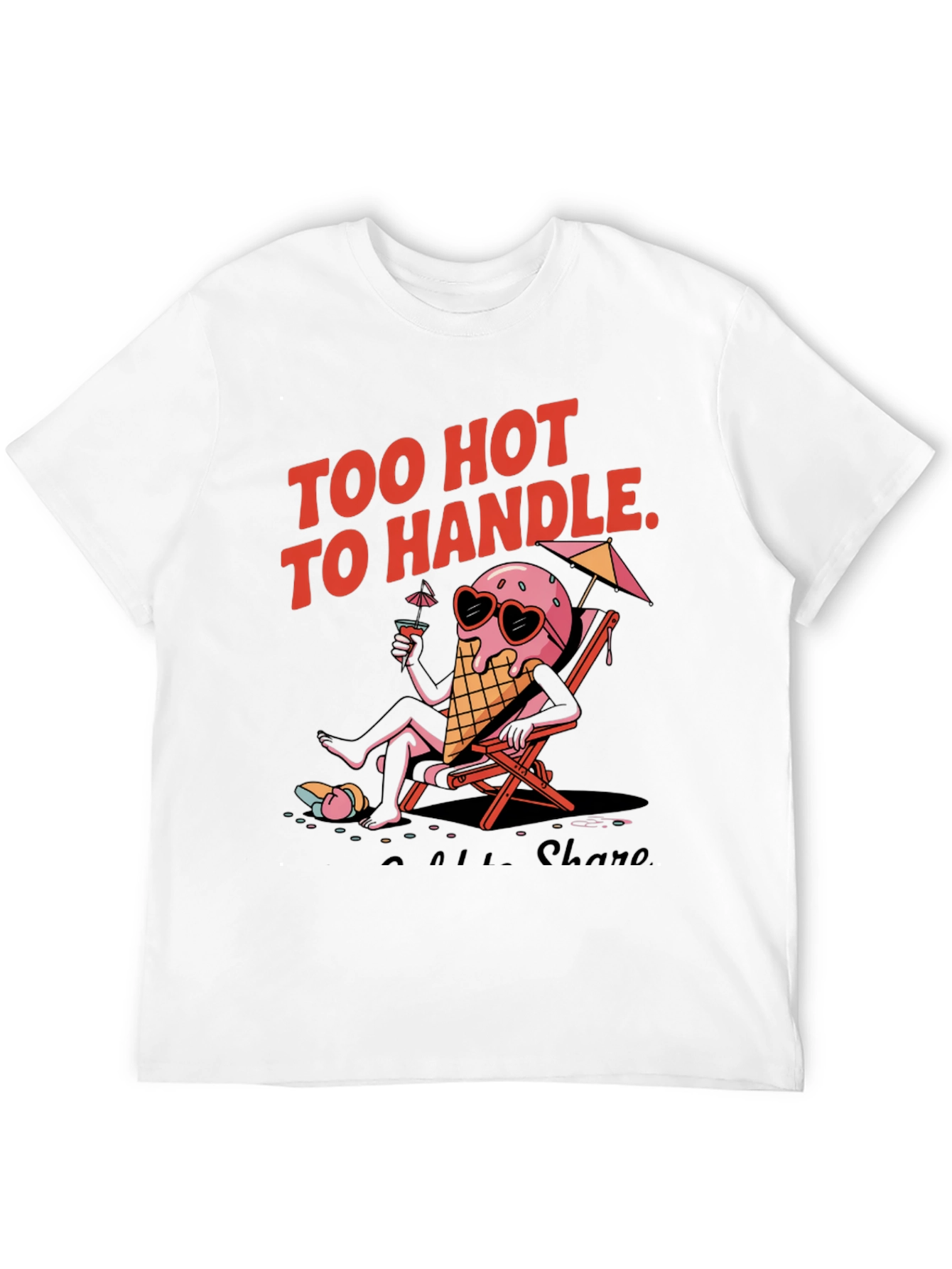 Too Hot to Handle Ice Cream Graphic Tee