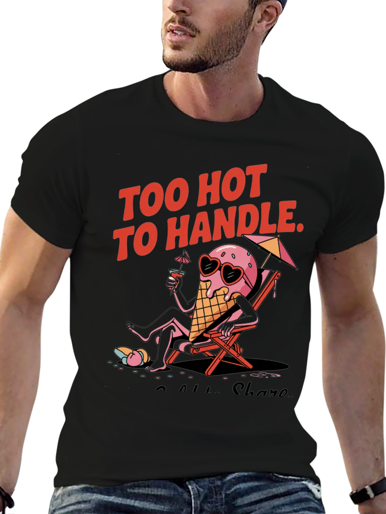 Too Hot to Handle Ice Cream Graphic Tee