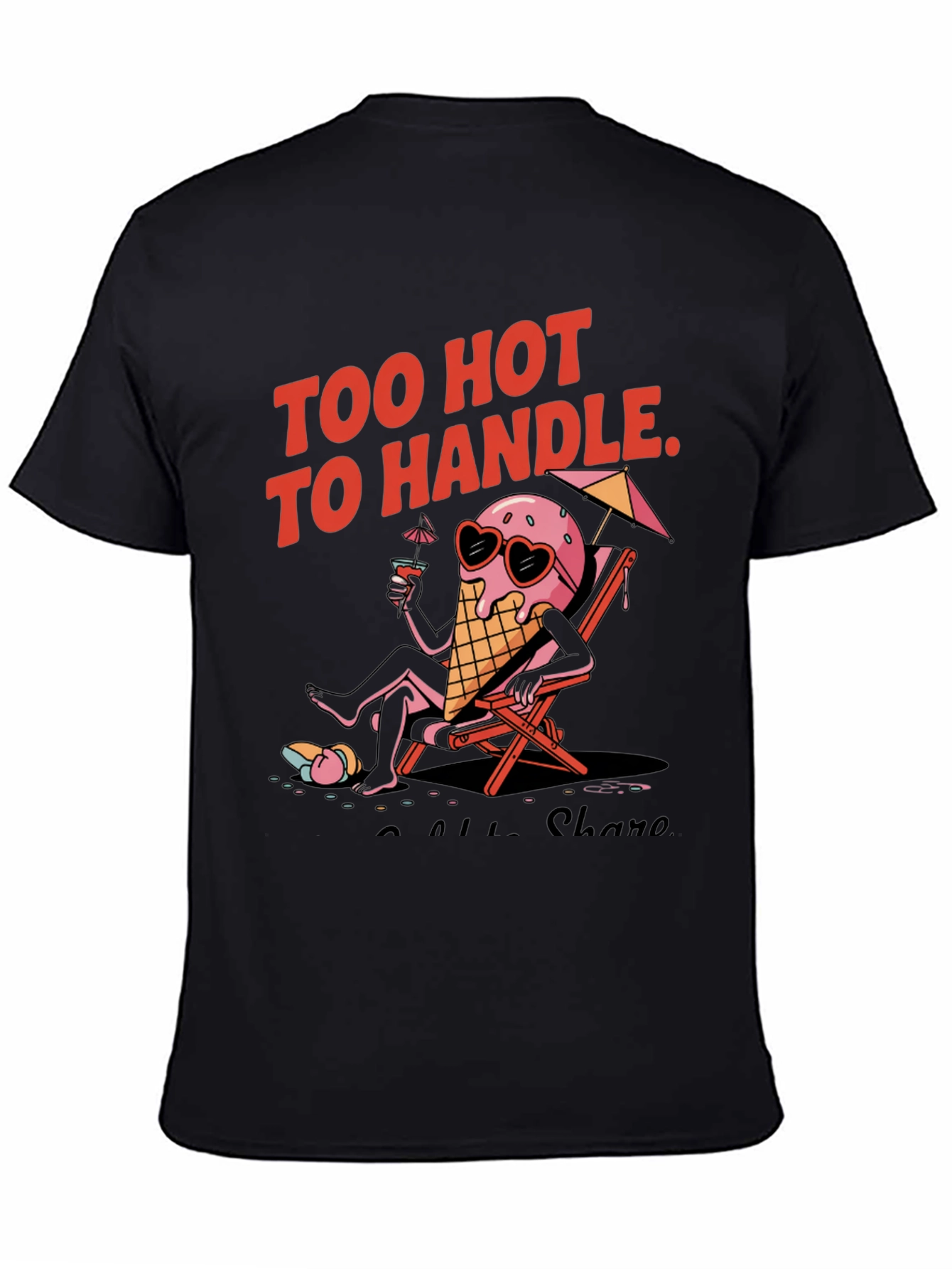 Too Hot to Handle Ice Cream Graphic Tee