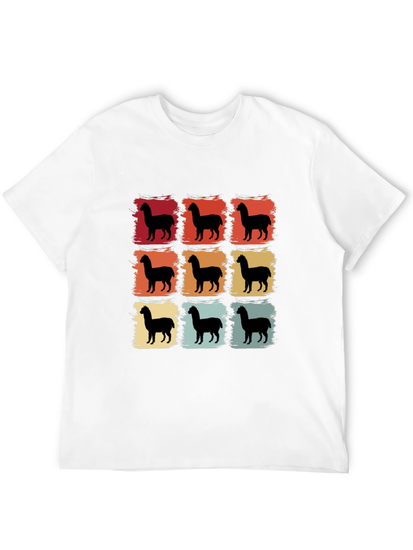 Retro Alpaca T-Shirt - Graphic Tee for Men