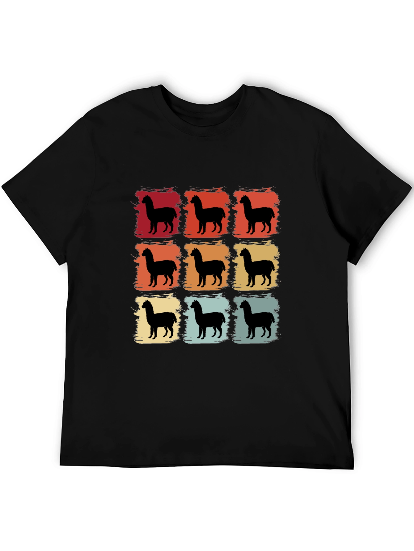 Retro Alpaca T-Shirt - Graphic Tee for Men