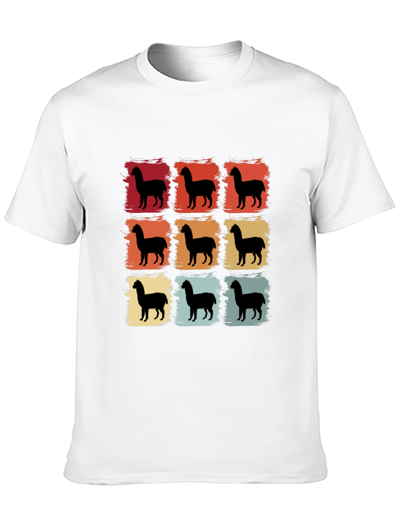 Retro Alpaca T-Shirt - Graphic Tee for Men