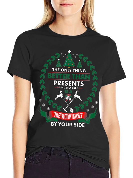 Construction Worker Christmas T-Shirt
