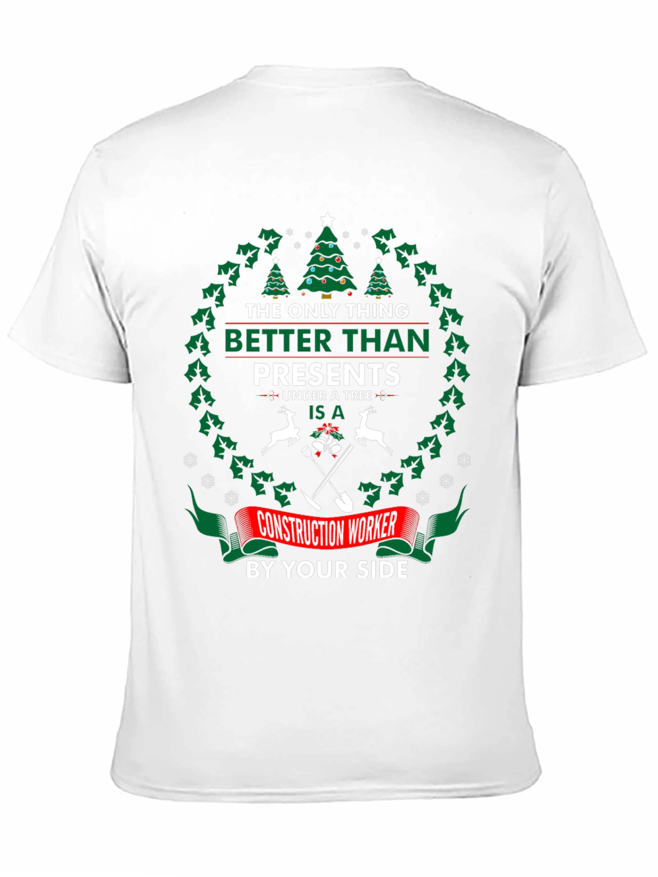 Construction Worker Christmas T-Shirt