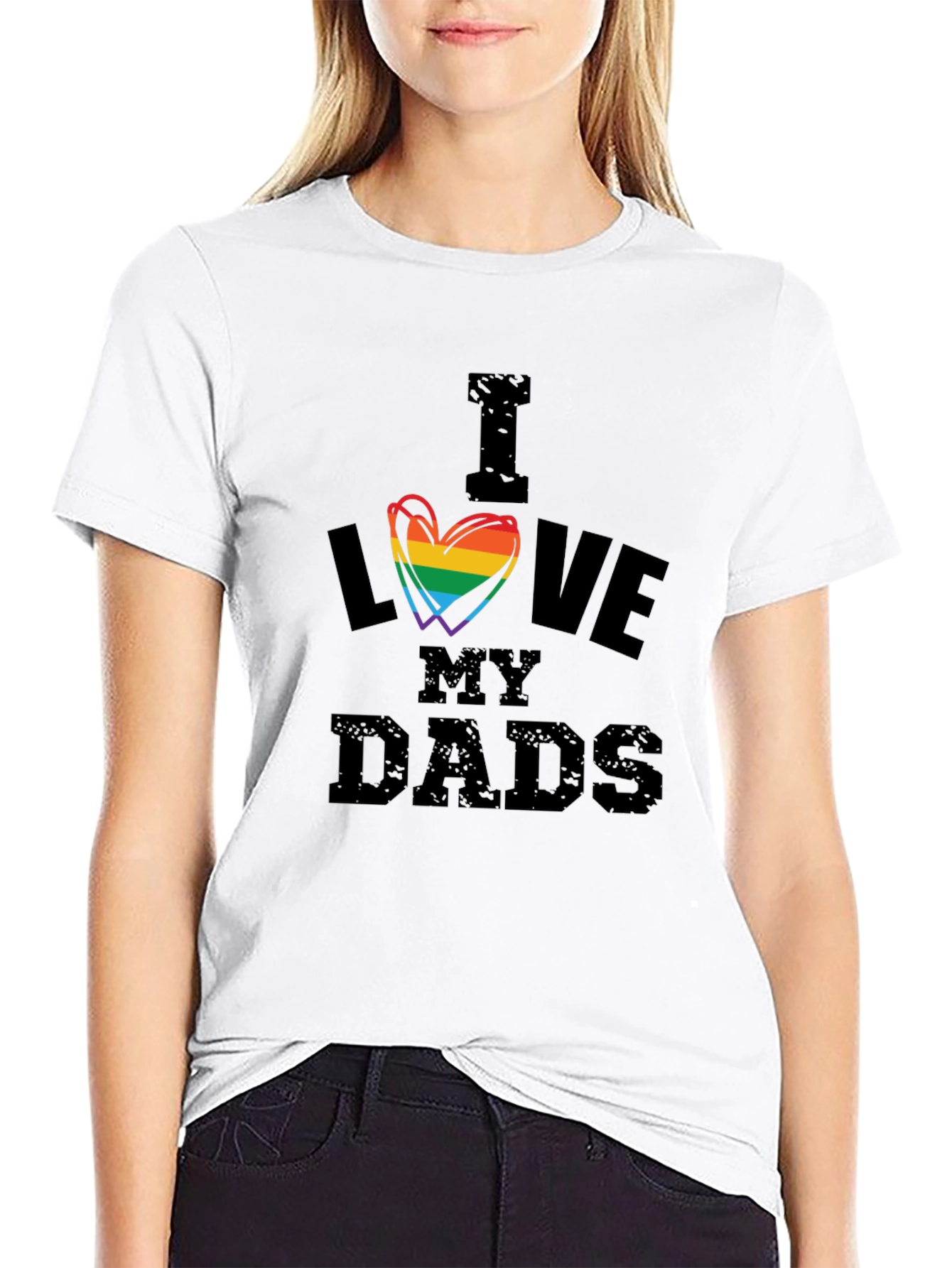 I Love My Dads LGBT Pride T-Shirt