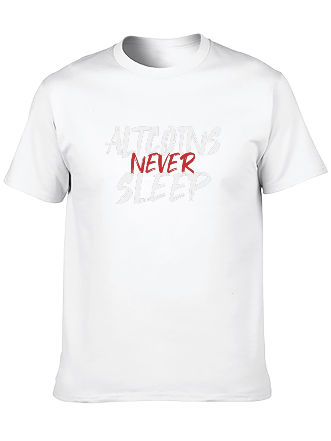 Altcoins Never Sleep Graphic Tee - Crypto Trader T-Shirt