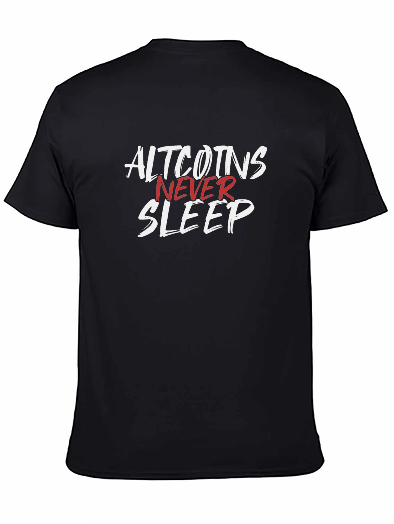 Altcoins Never Sleep Graphic Tee - Crypto Trader T-Shirt
