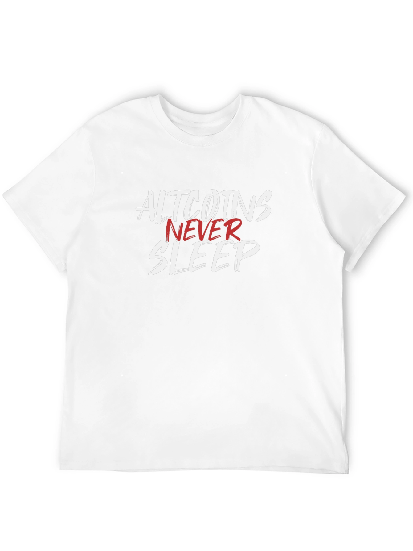 Altcoins Never Sleep Graphic Tee - Crypto Trader T-Shirt