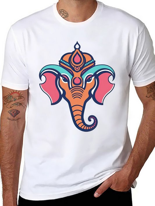 Ganesh Graphic Tee - Black Cotton T-Shirt