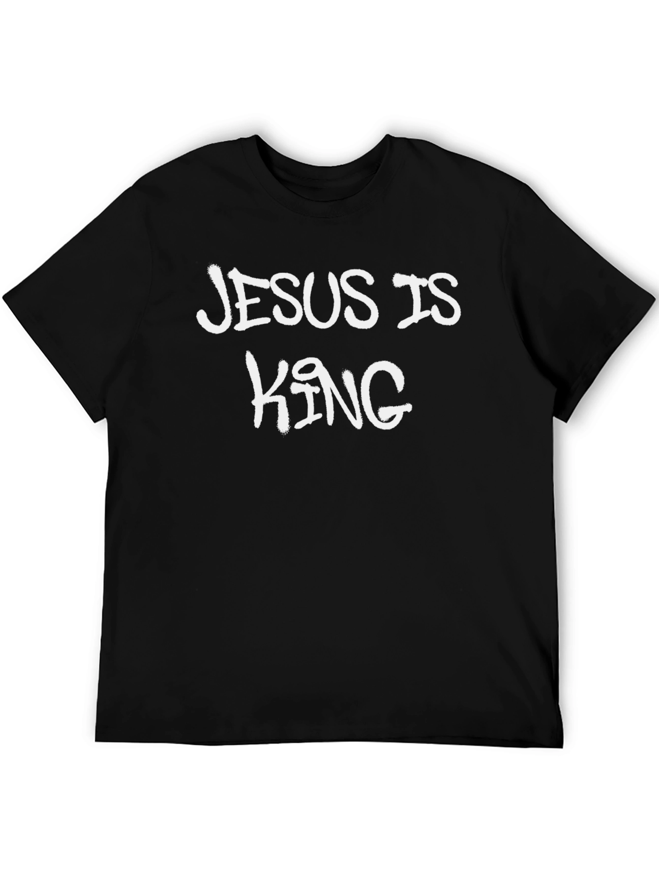 Jesus is King Graphic Black T-Shirt