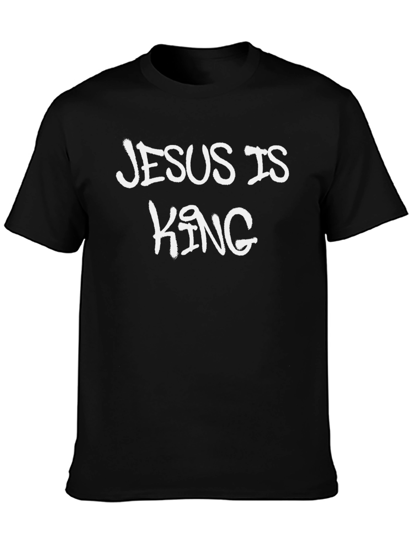 Jesus is King Graphic Black T-Shirt