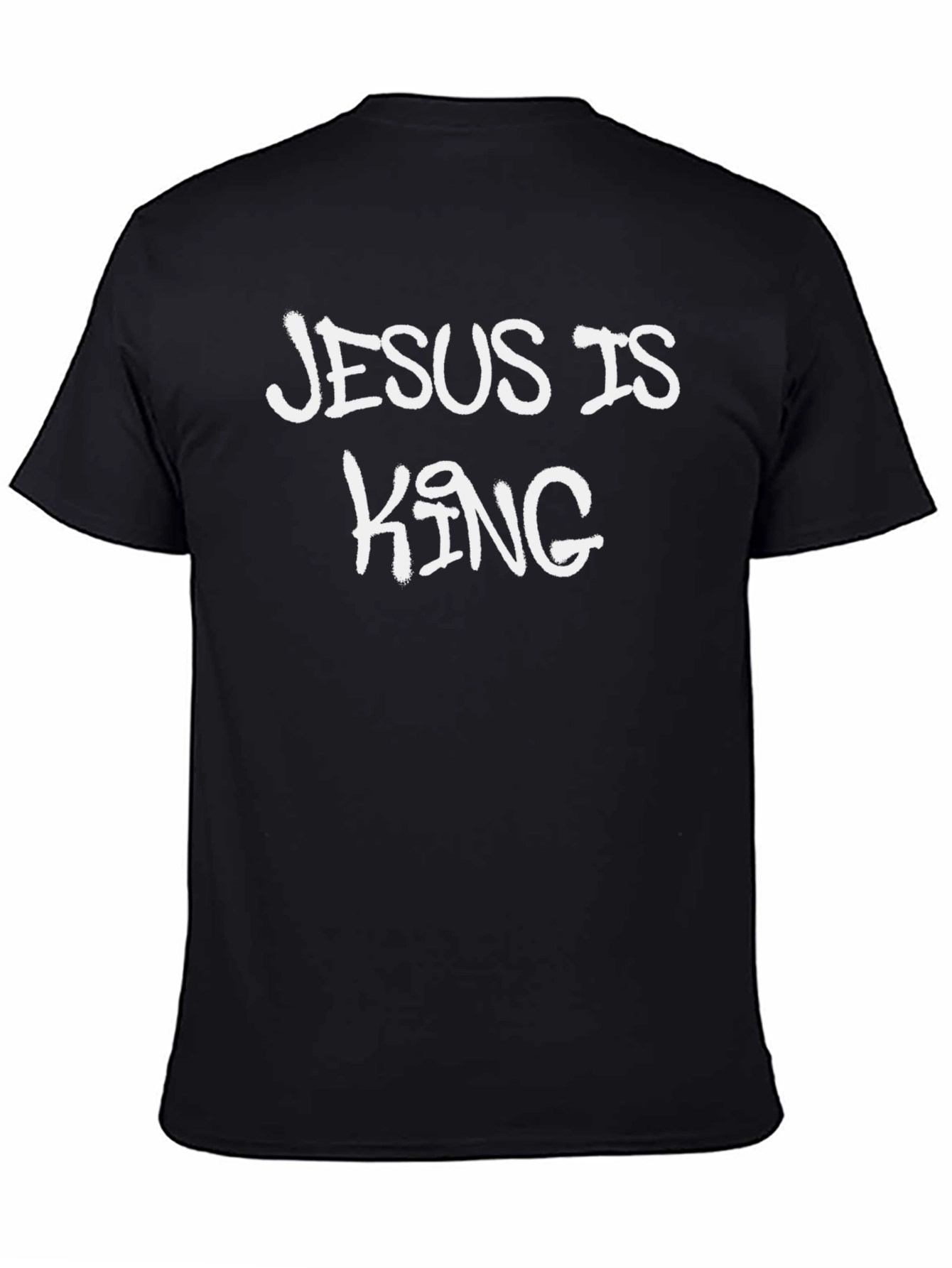 Jesus is King Graphic Black T-Shirt