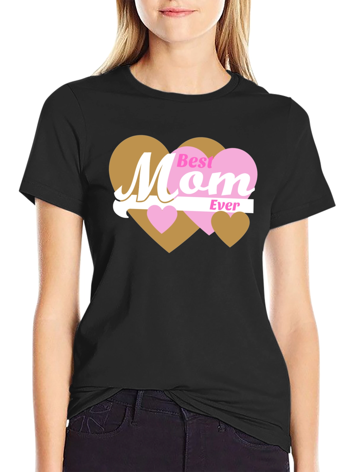 Best Mom Ever T-Shirt - Heart Design