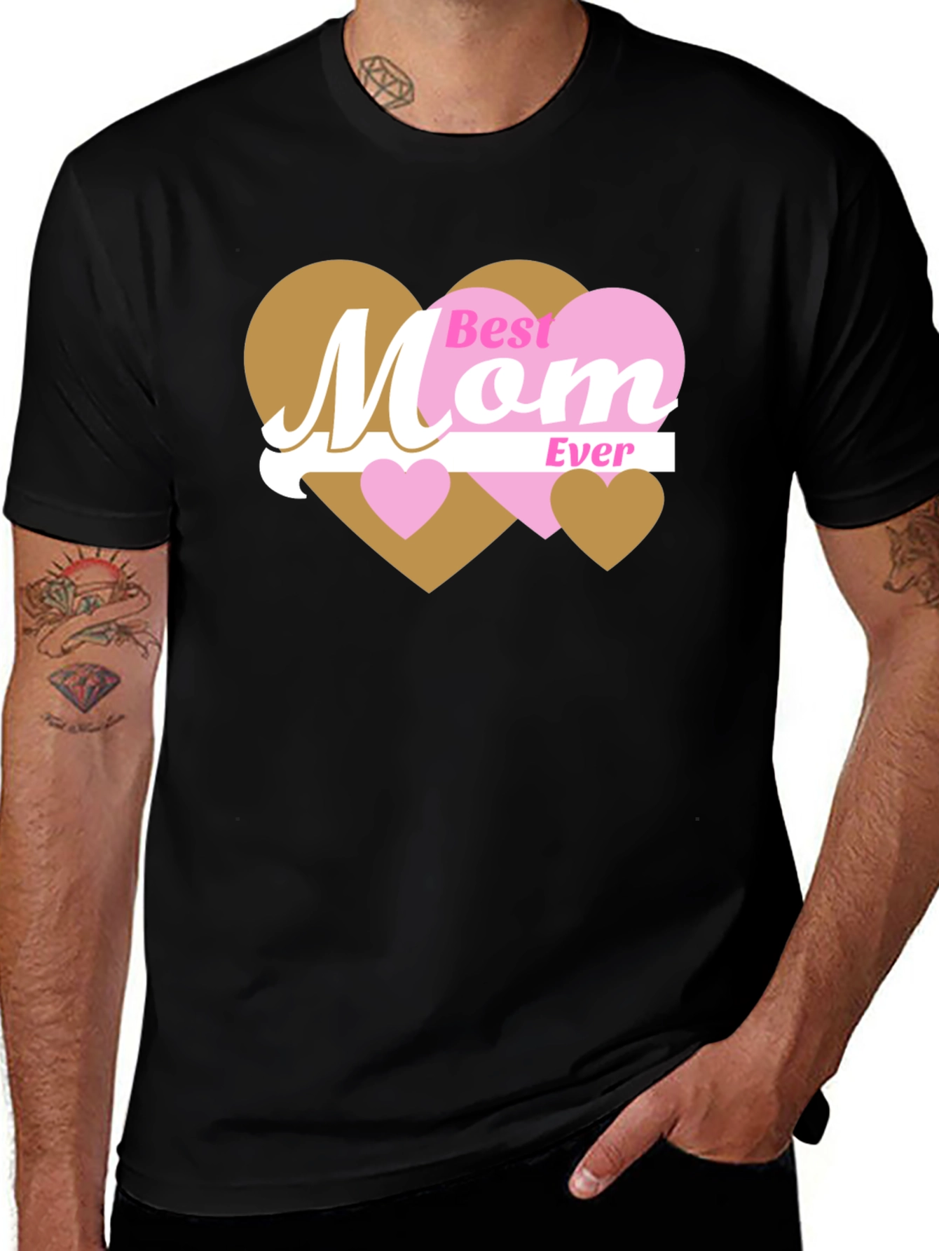Best Mom Ever T-Shirt - Heart Design