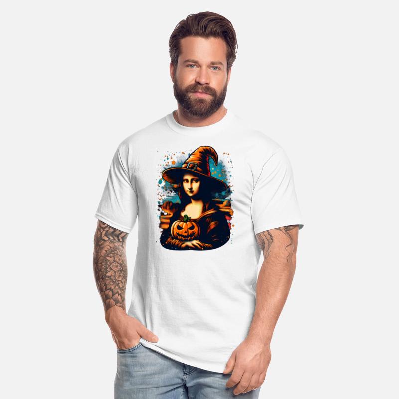 Halloween Witch Pumpkin Art Culture Fun Mona Lisa