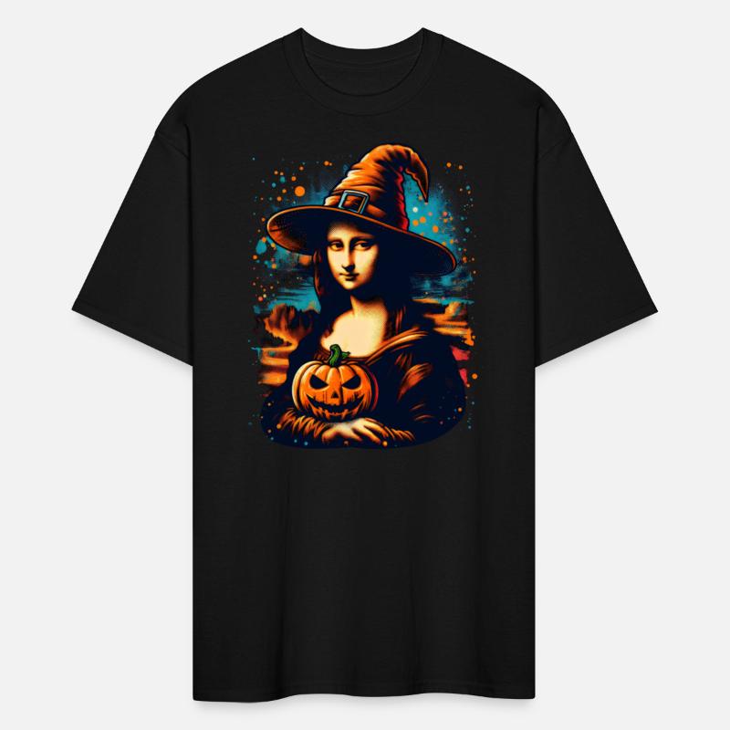 Halloween Witch Pumpkin Art Culture Fun Mona Lisa