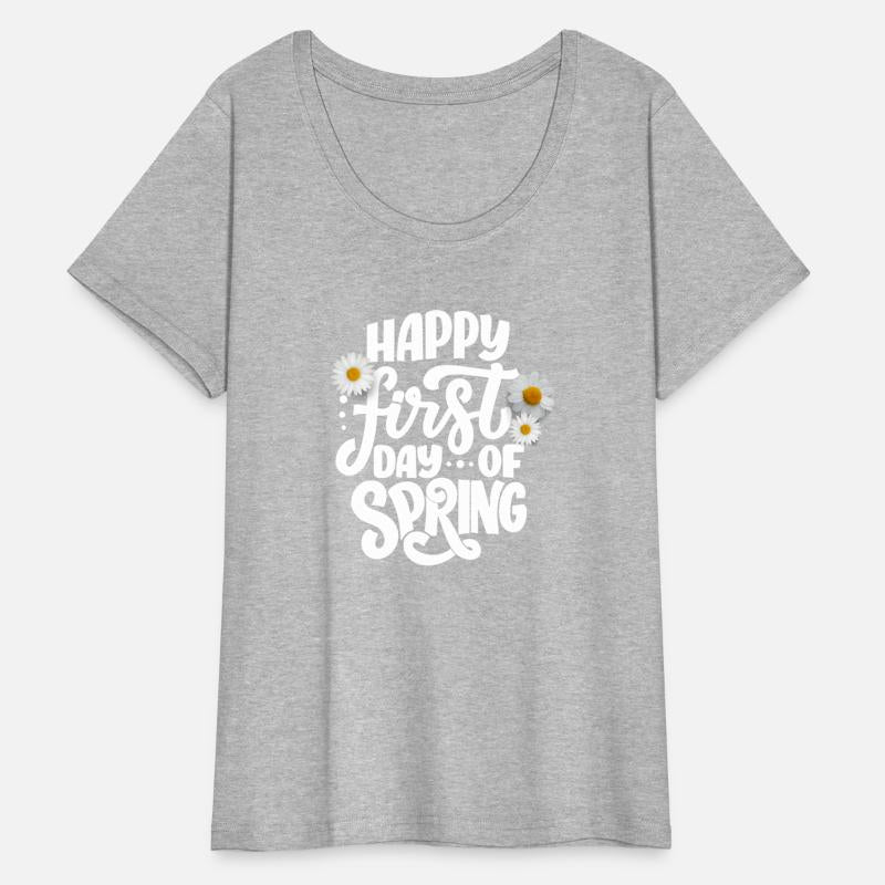 Happy First Day of Spring with White Daisies