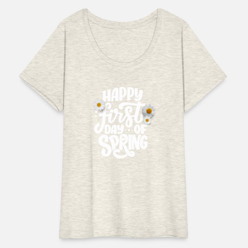 Happy First Day of Spring with White Daisies