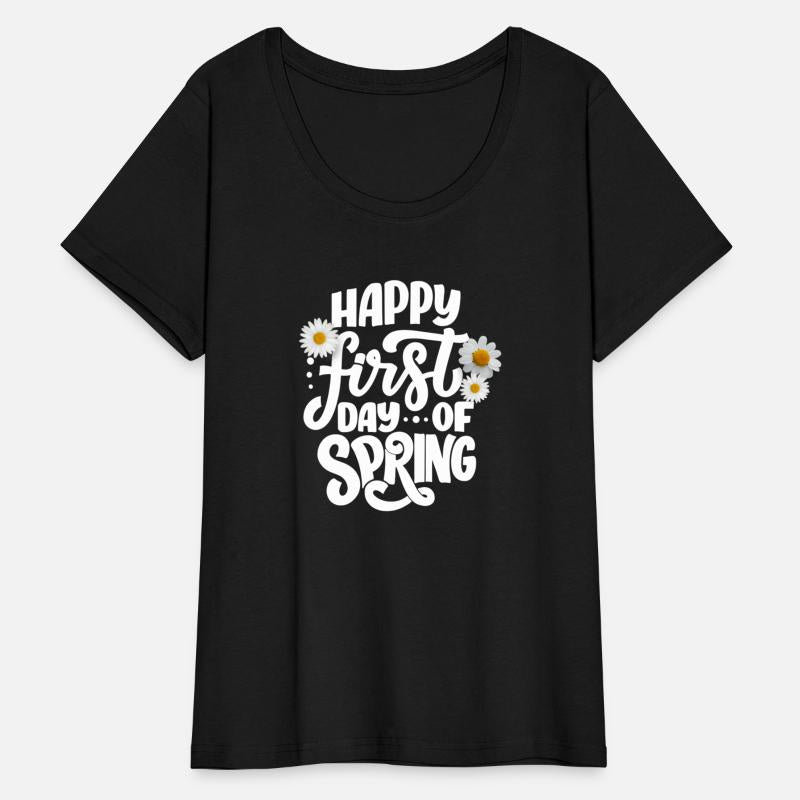 Happy First Day of Spring with White Daisies