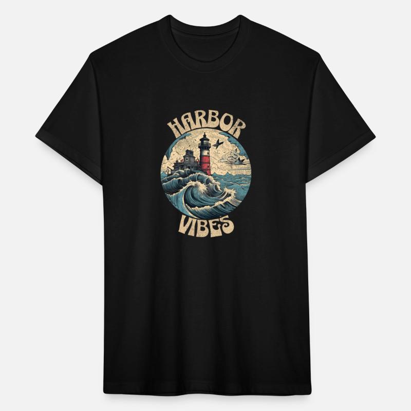Harbor Vibes Distress Vintage Style T-shirt