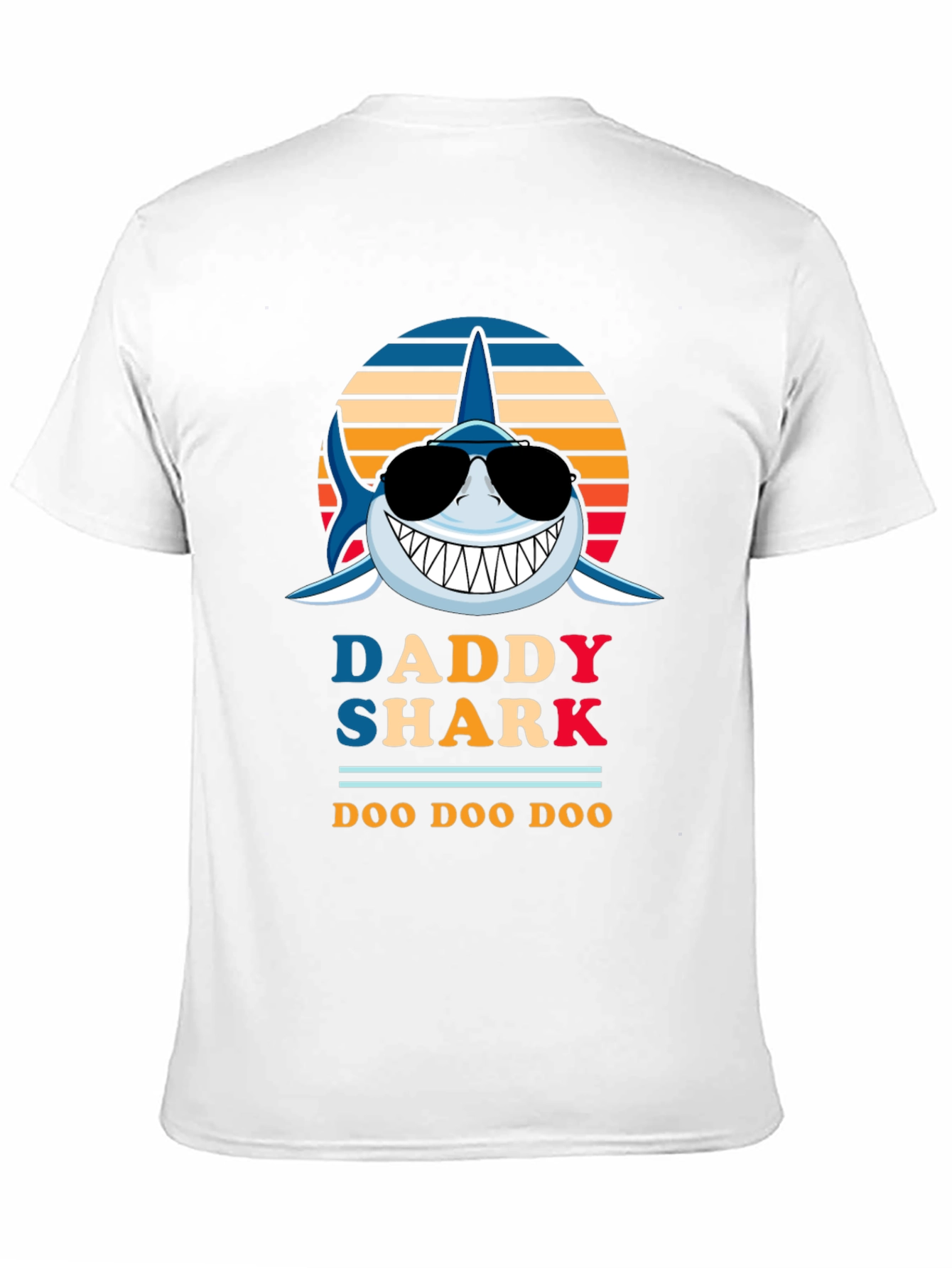 Daddy Shark Graphic Tee - Fun Family Apparel