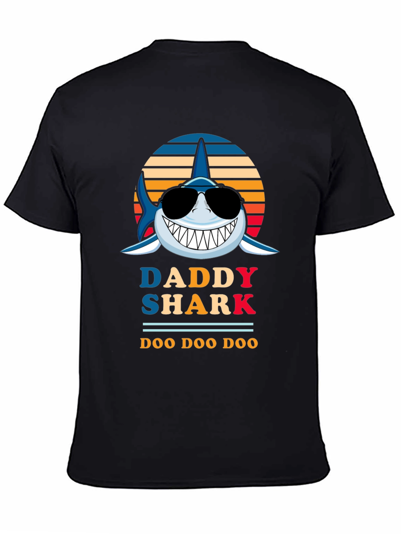 Daddy Shark Graphic Tee - Fun Family Apparel