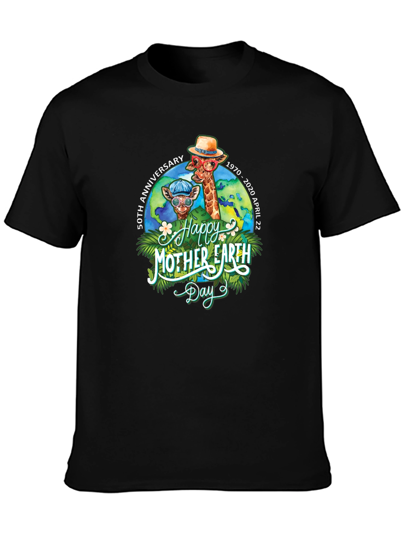 Happy Mother Earth Day Giraffe T-Shirt