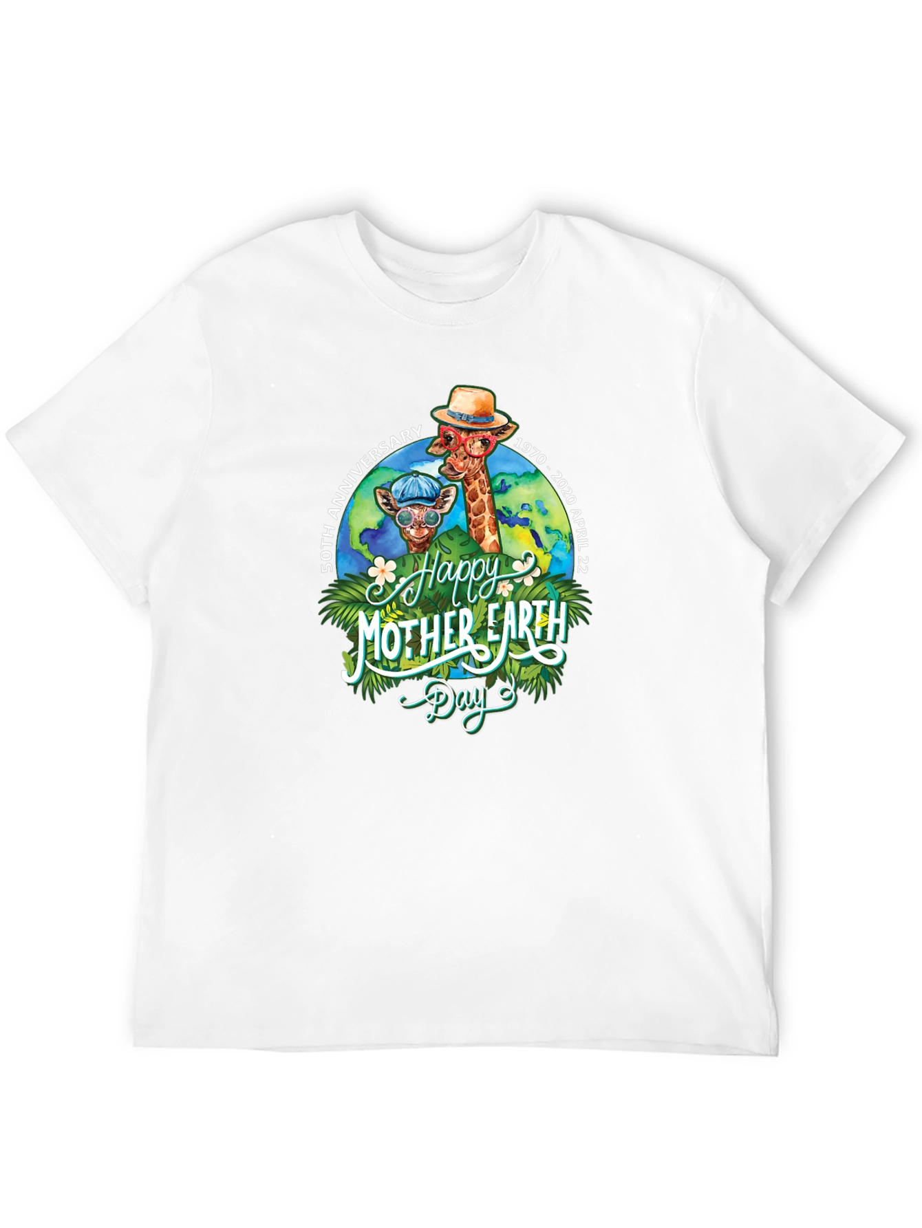 Happy Mother Earth Day Giraffe T-Shirt