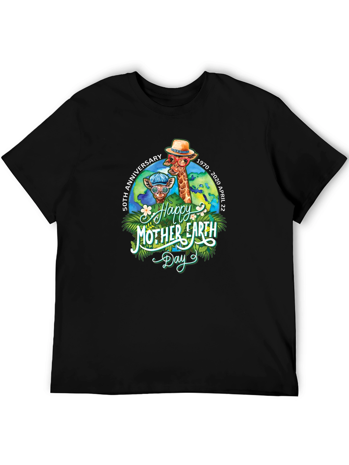 Happy Mother Earth Day Giraffe T-Shirt