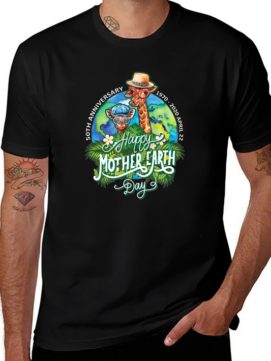 Happy Mother Earth Day Giraffe T-Shirt