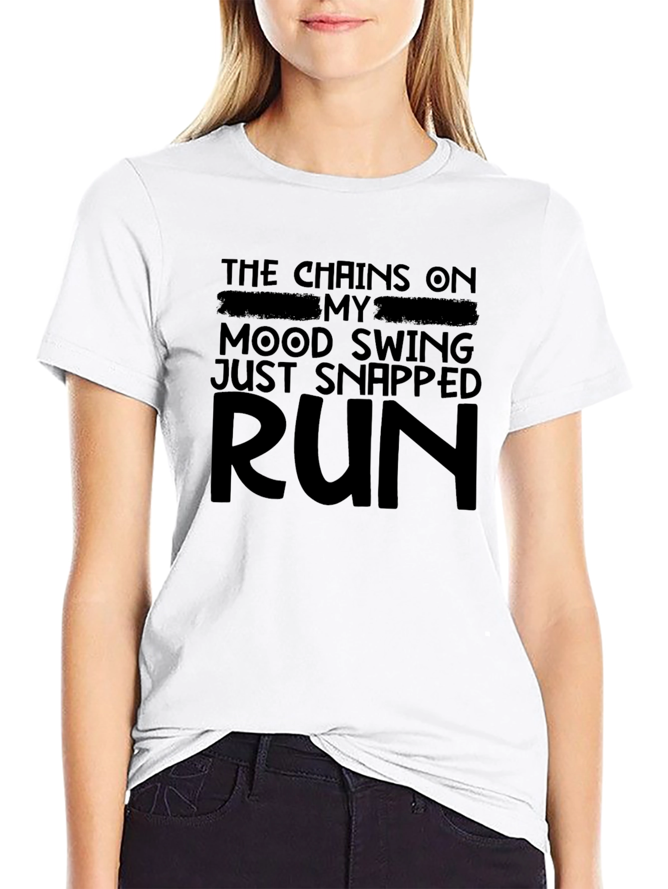 Humorous Mood Swing Run T-Shirt