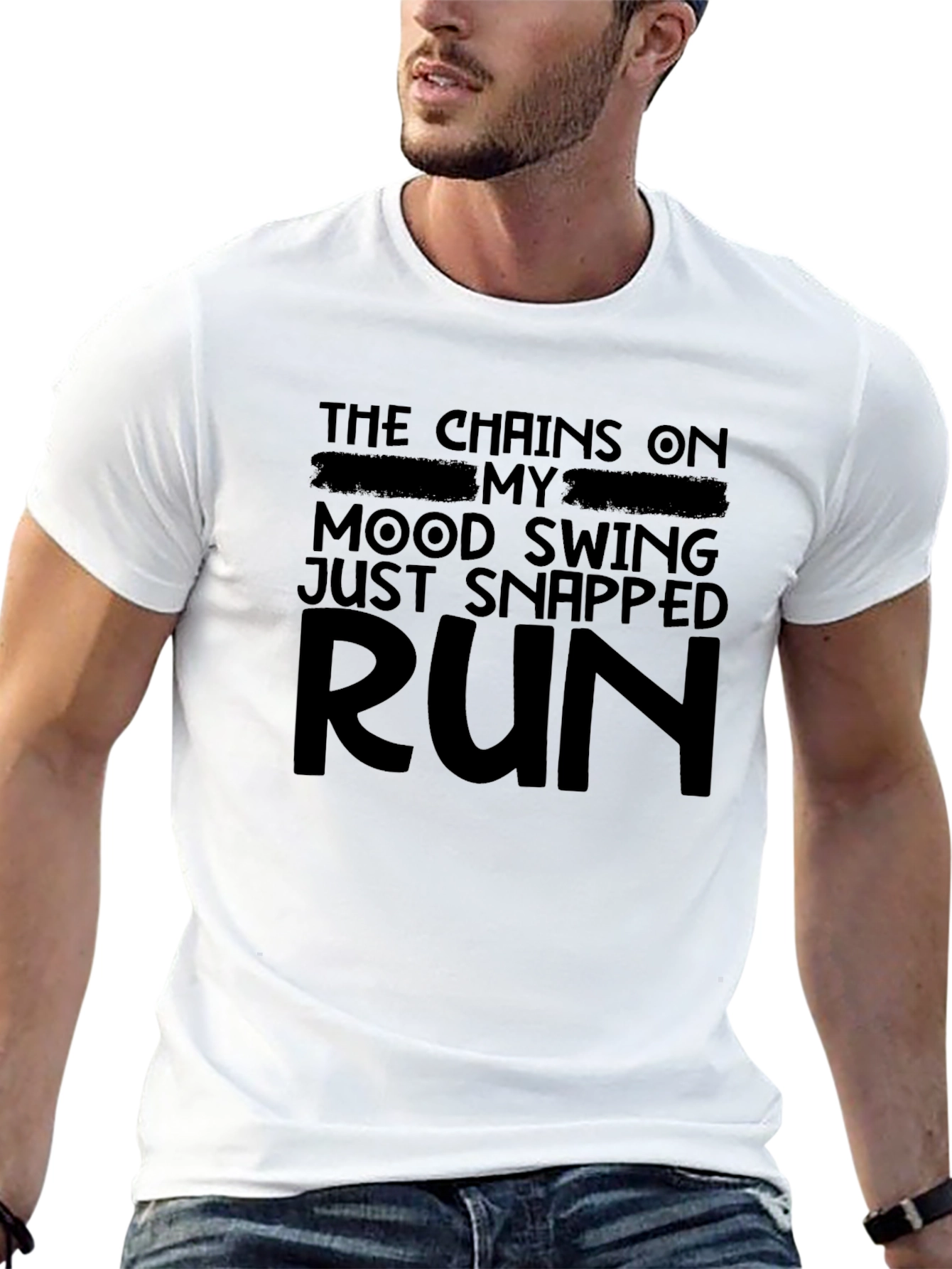 Humorous Mood Swing Run T-Shirt