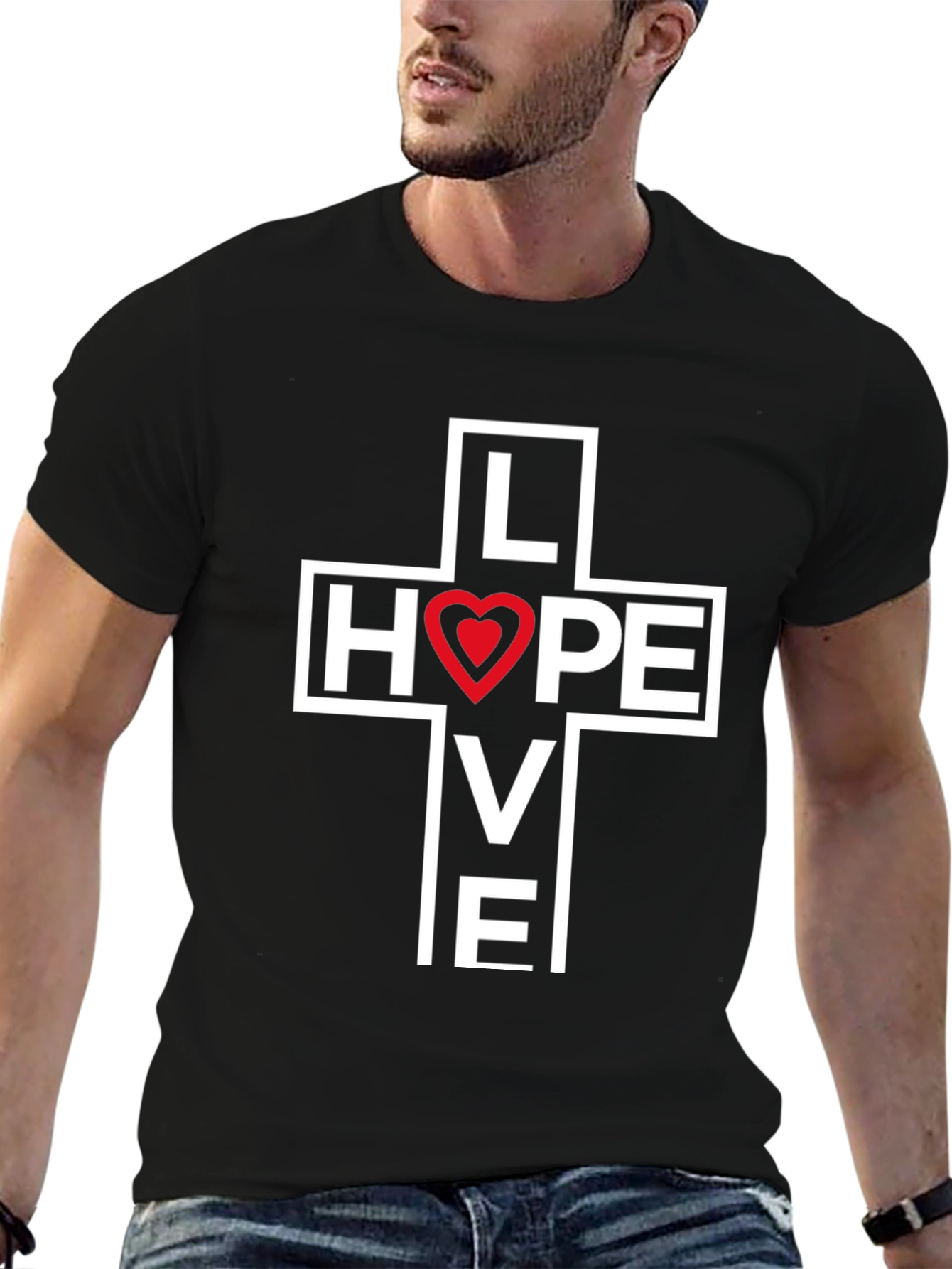 Love Hope Live Cross T-Shirt