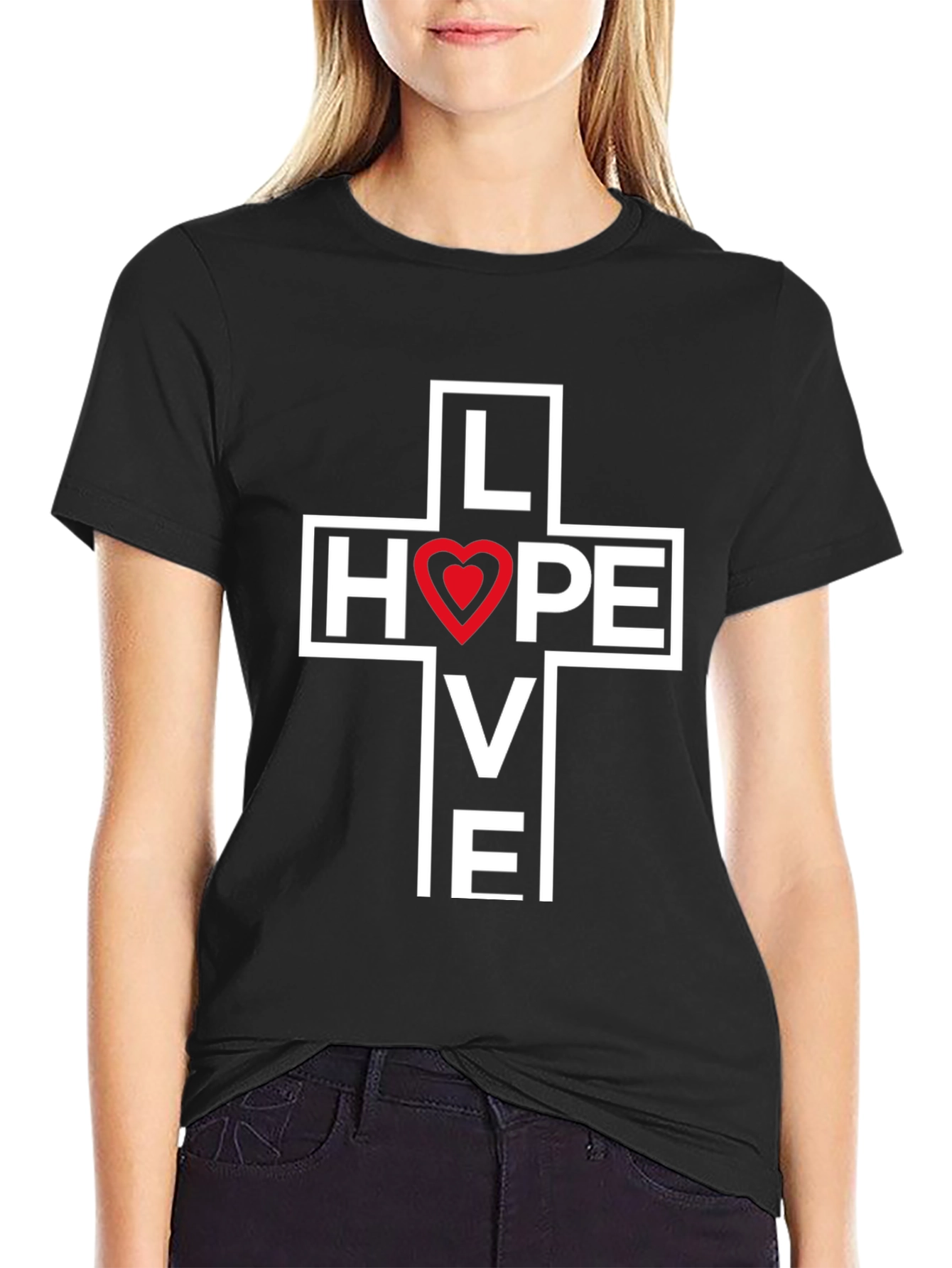 Love Hope Live Cross T-Shirt