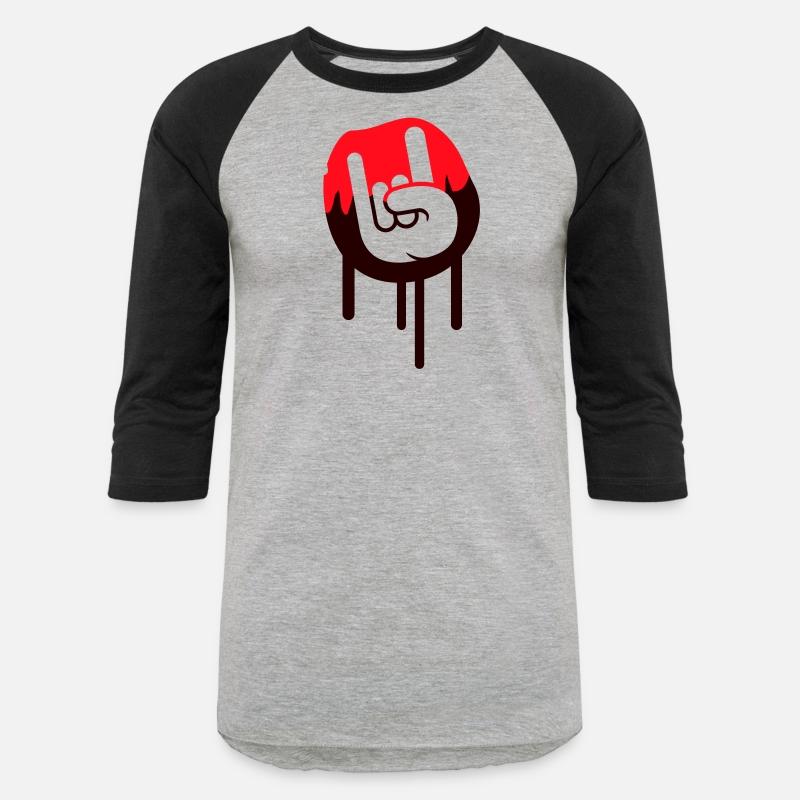 Heavy metal graffiti drop horn finger hand gesture