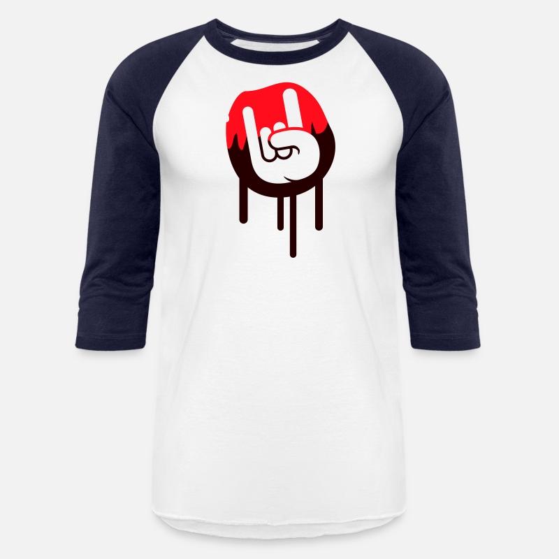 Heavy metal graffiti drop horn finger hand gesture